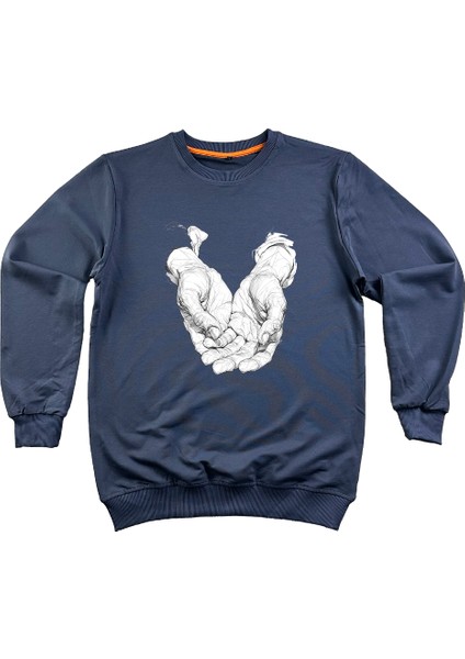 Füme Baskılı Sweatshirt modelleri