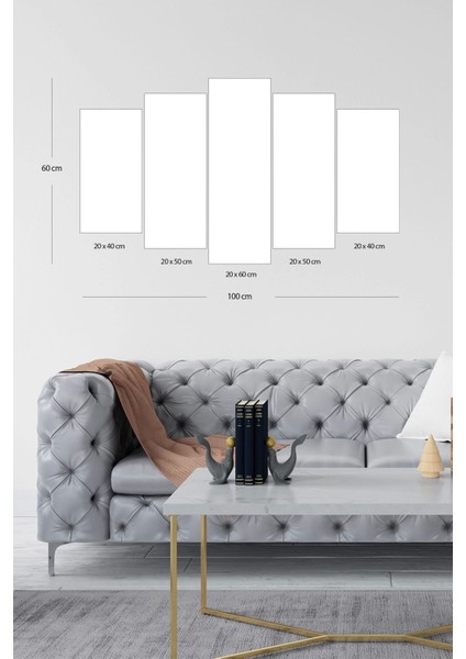 Kadın Şarkı 5 Parçalı Mdf Tablo modelleri