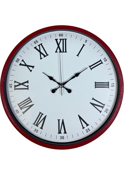 Zentime 36 cm Kırmızı Dekoratif Duvar Saati fiyatları