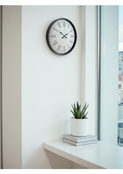 Zentime 36 cm Gri Dekoratif Duvar Saati modelleri