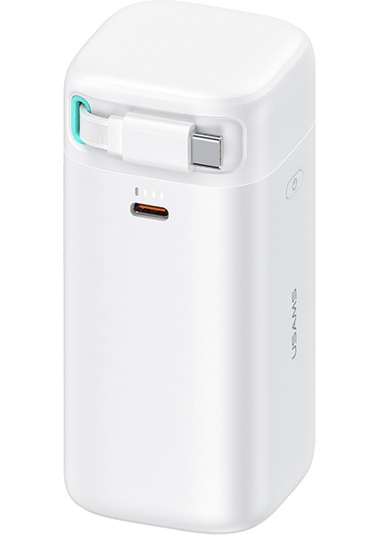 CD216 18000 Mah Powerbank | 45W Hızlı Şarj | Type-C + Çift USB Çıkış | Entegre Kablo | Taşınabilir Yüksek Kapasiteli Şarj Cihazı