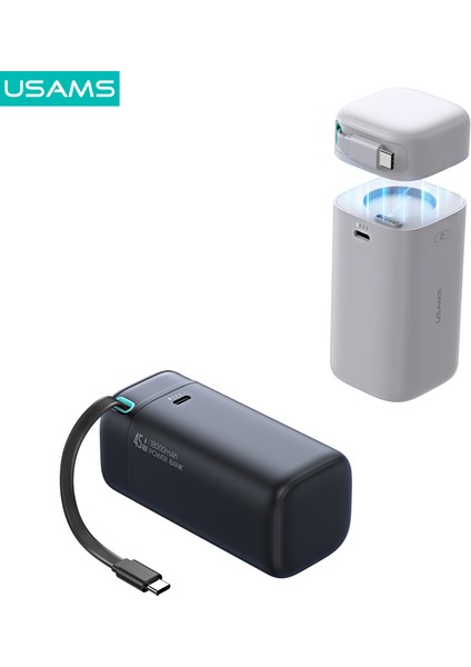 CD216 18000 Mah Powerbank | 45W Hızlı Şarj | Type-C + Çift USB Çıkış | Entegre Kablo | Taşınabilir Yüksek Kapasiteli Şarj Cihazı modelleri