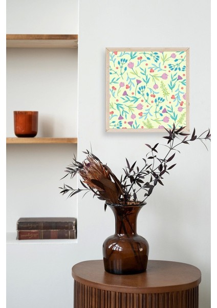 Çiçek Ahşap Çerçeveli Tablo modelleri