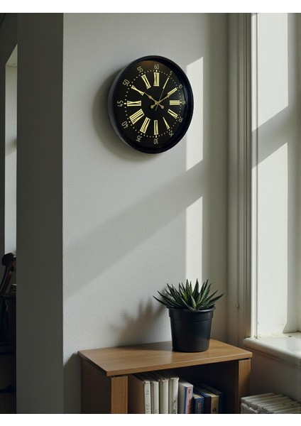 Zentime 36 cm Siyah Dekoratif Duvar Saati modelleri