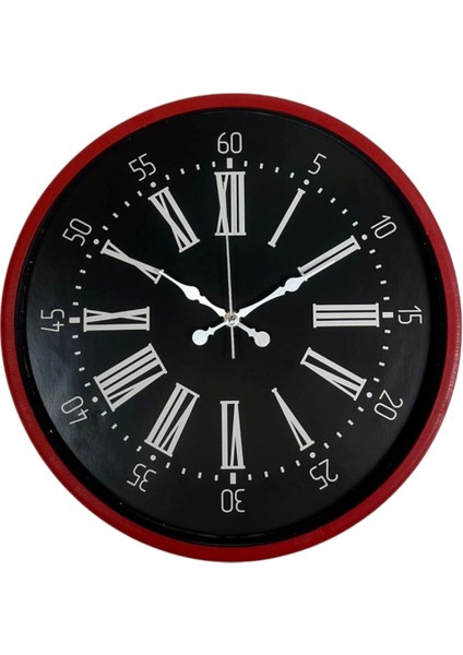 Zentime 36 cm Kırmızı Dekoratif Duvar Saati fiyatları