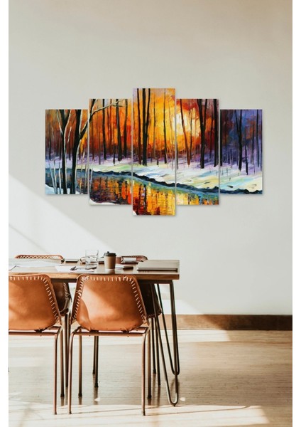 Deniz Manzarası 5 Parçalı Mdf Tablo fiyatları