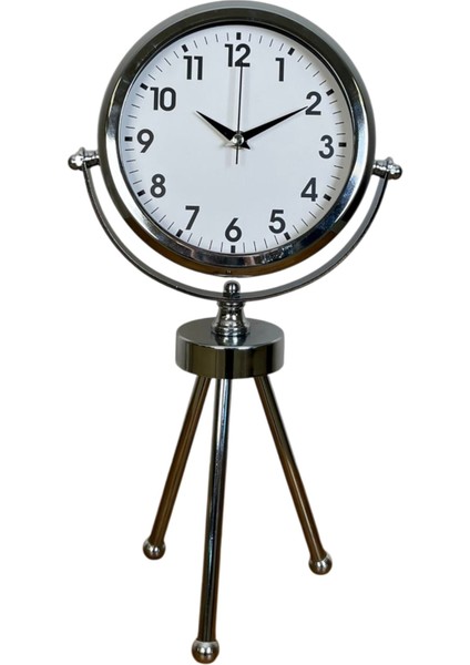 Zentime Krom Şık Üç Ayaklı Masa Saati fiyatları