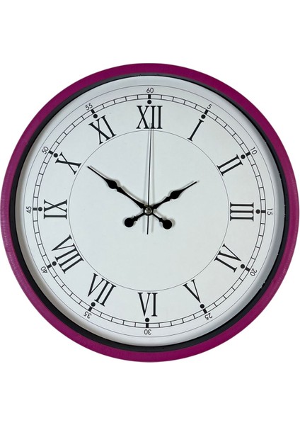 Zentime 36 cm Pembe Dekoratif Duvar Saati fiyatları
