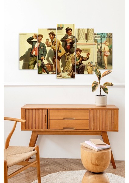 Sokaklar 5 Parçalı Mdf Tablo fiyatları