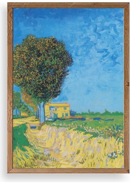 Lane Near Ahşap Çerçeveli Tablo
