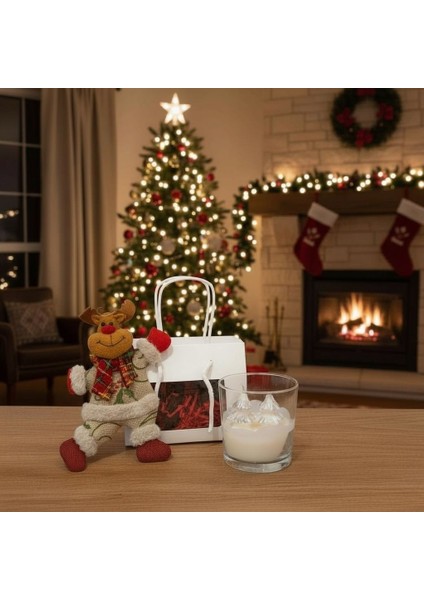 Yılbaşı Hediye Seti Çam Ağacı Tasarım Mum Yılbaşı Süsü Çantalı fiyatları