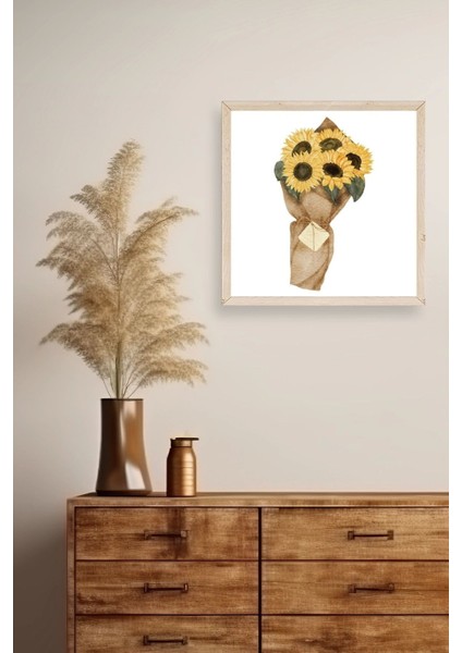 Çiçek Ahşap Çerçeveli Tablo fiyatları