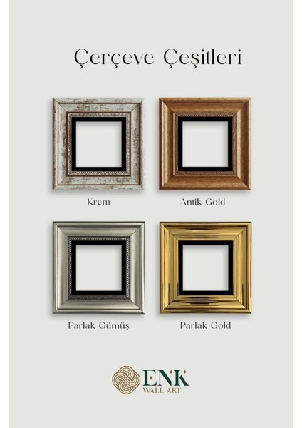 Osman Hamdi Bey 3 Lü Set Çerçeveli Taş Tablo modelleri