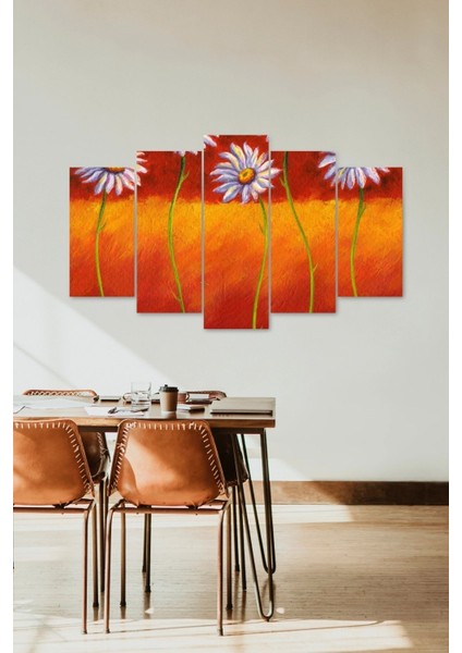 5 Parçalı Mdf Tablo