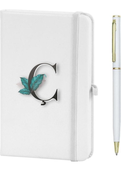 Ç Harfi Çiçek Baskılı Defter