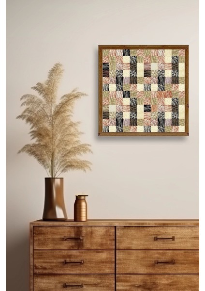 Soyut Ahşap Çerçeveli Tablo fiyatları