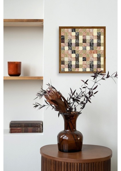 Soyut Ahşap Çerçeveli Tablo modelleri