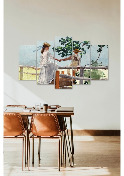 Insan Manzarası 5 Parçalı Mdf Tablo fiyatları