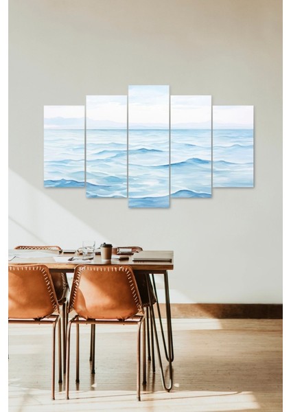 Deniz Manzarası 5 Parçalı Mdf Tablo fiyatları
