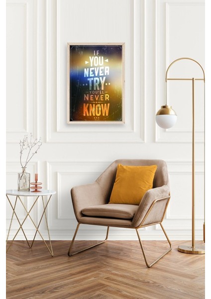 Motto Ahşap Çerçeveli Tablo modelleri