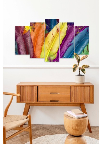 Renkler 5 Parçalı Mdf Tablo