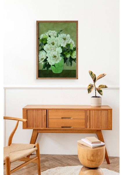 Çiçekler Ahşap Çerçeveli Tablo fiyatları