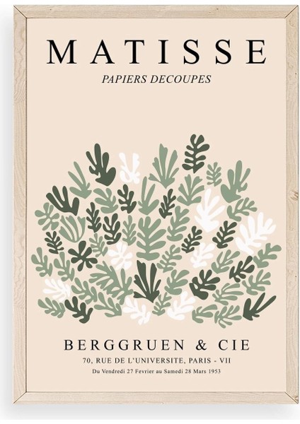 Matisse Ahşap Çerçeveli Tablo