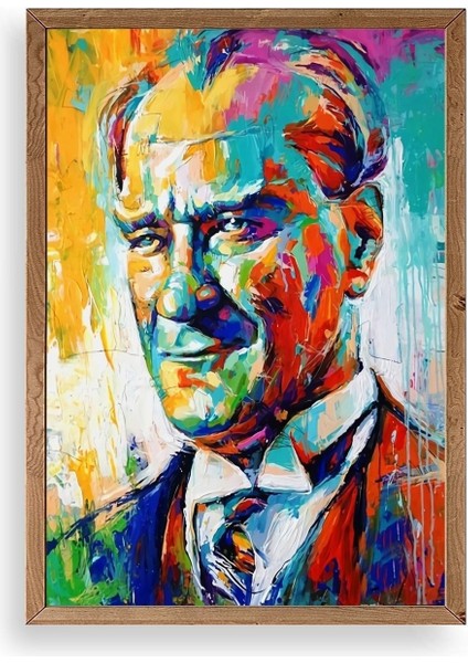 Atatürk Ahşap Çerçeveli Tablo