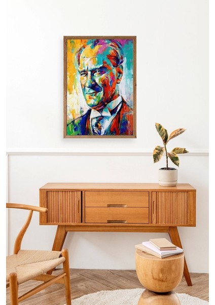 Atatürk Ahşap Çerçeveli Tablo modelleri