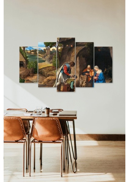 Insan Manzarası 5 Parçalı Mdf Tablo fiyatları