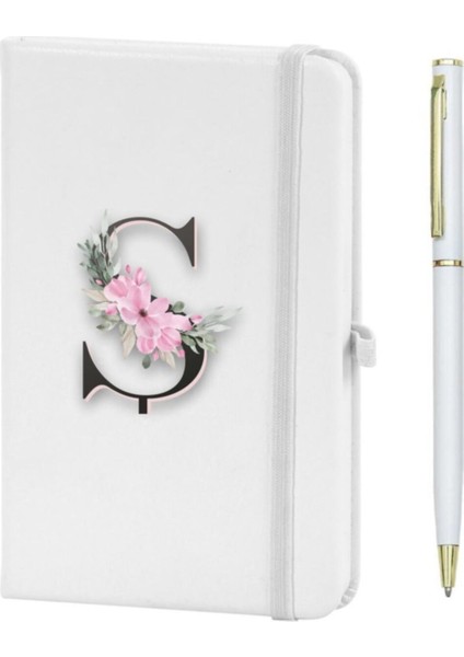 Ş Harfi Çiçek Desen Baskılı Defter