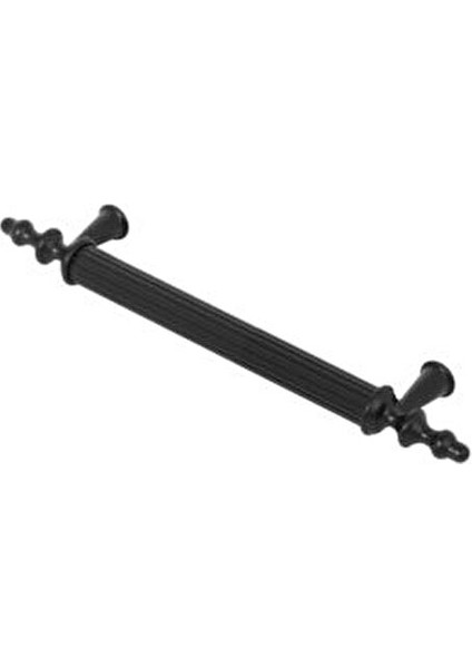 Polavit 10 Adet Siyah Sert Plastik Çekmece Mutfak Dolap Kapak Kulpu 96 mm Modern Stil