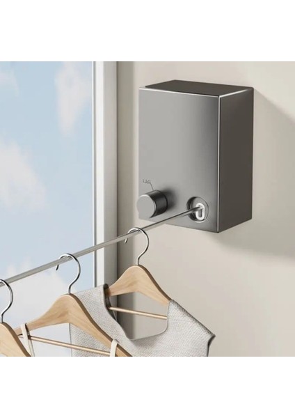 Teleskopik Çamaşır Kurutma Askısı, Pratik Geri Çekilebilir Çamaşır Ipi