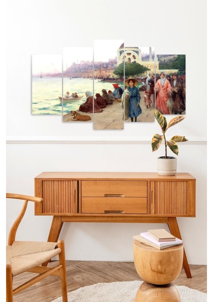 Deniz ve Insanlar 5 Parçalı Mdf Tablo fiyatları