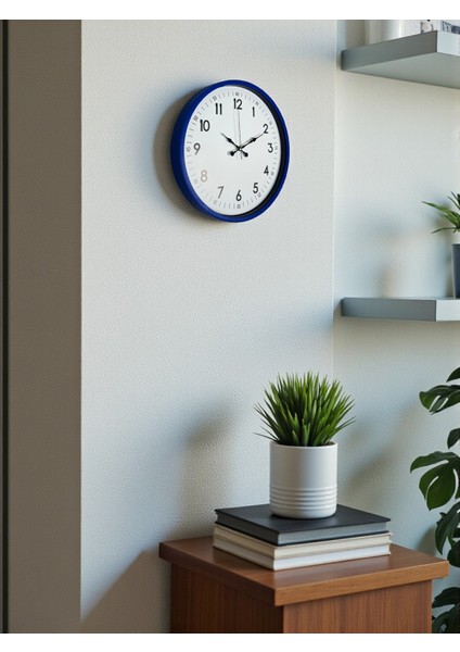 Zentime 36 cm Lacivert Dekoratif Duvar Saati modelleri