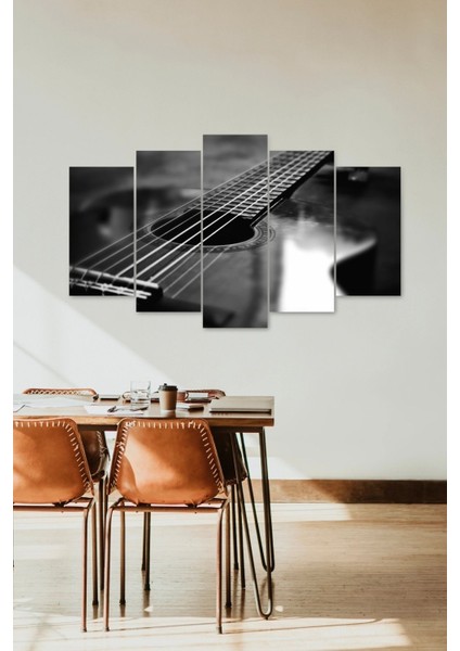 Guitar 5 Parçalı Mdf Tablo