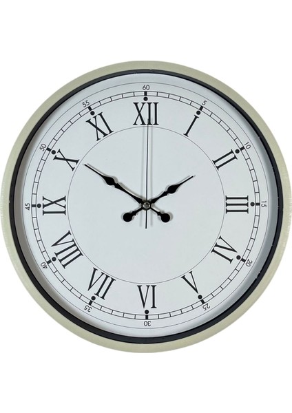 Zentime 36 cm Krem Dekoratif Duvar Saati fiyatları
