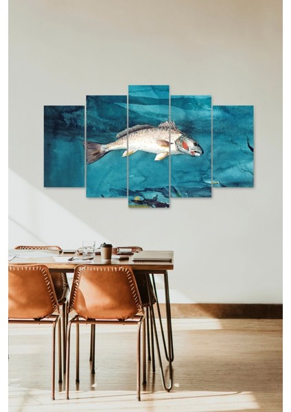 Deniz Manzarası 5 Parçalı Mdf Tablo fiyatları