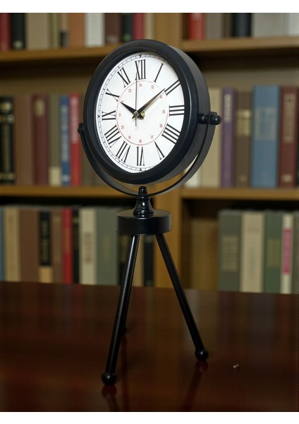 Zentime Siyah Zarif Üç Ayaklı Masa Saati modelleri