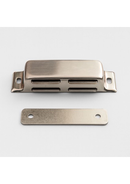 Paslanmaz Metal Mıknatıslı Çıt Çıt 8,5 cm Kapak Tutucu Dolap Çekmece Kapatma Mekanizması indirimleri