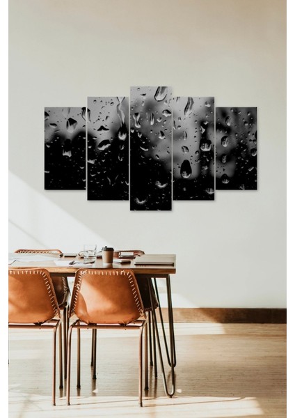 Yağmur Damlaları 5 Parçalı Mdf Tablo fiyatları