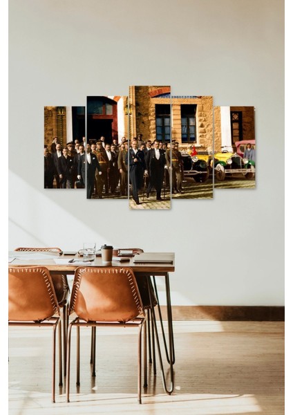 Atatürk Tbmm 5 Parçalı Mdf Tablo