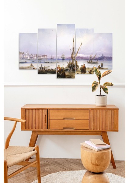 Deniz Manzarası 5 Parçalı Mdf Tablo fiyatları