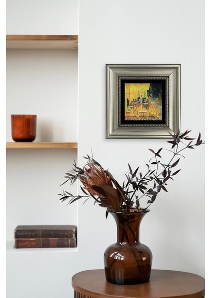 Kafe Çerçeveli Taş Tablo modelleri