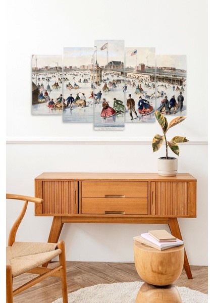 Insan Manzarası 5 Parçalı Mdf Tablo fiyatları