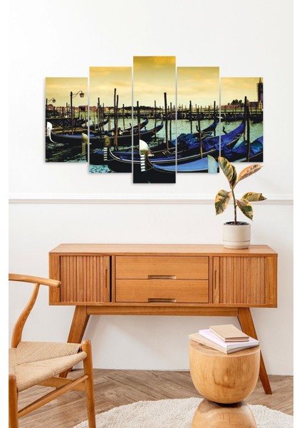 Deniz Manzarası 5 Parçalı Mdf Tablo fiyatları