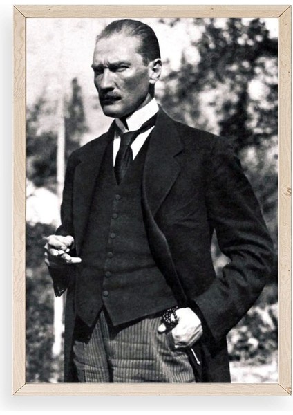 Atatürk Ahşap Çerçeveli Tablo