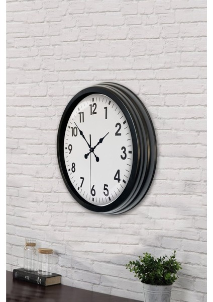 Zentime 40 cm Siyah Şık Duvar Saati modelleri