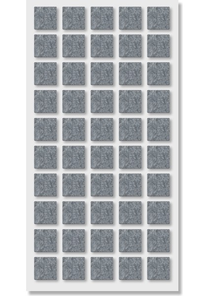 Zemin Koruyucu Keçe 20X20 mm Yapışkanlı (50'li Paket) Masa Sandalye Mobilya Koltuk Ayak Keçesi Kare fırsatları
