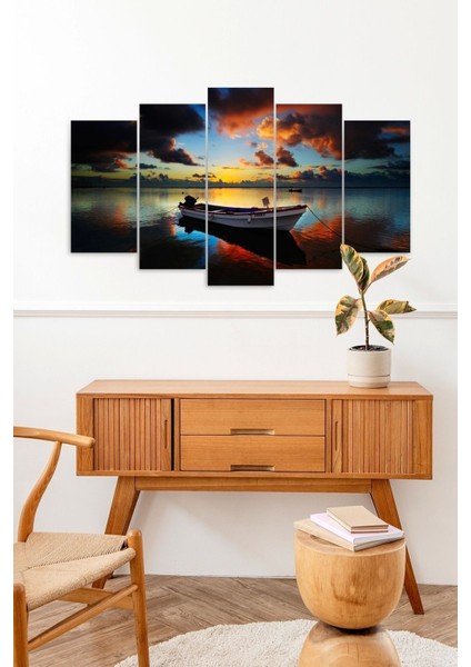 Deniz Manzarası 5 Parçalı Mdf Tablo fiyatları